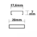 ISOLED mounting bracket SURF12 / DIVE12 / ROUND12-14 / ECK10, white