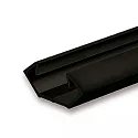 LED Eckprofil CORNER11n Aluminium, 200cm, schwarz RAL9005