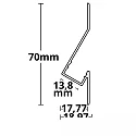 ISOLED LED Einbauprofil BACKLIGHT3, 200cm