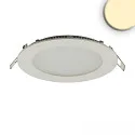 LED Downlight, rund, 9W, CRI90, IP42, ultraflach, blendungsreduziert, dimmbar, 3000K, weiß