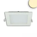 LED Downlight, eckig, 9W, CRI90, IP42, ultraflach, blendungsreduziert, dimmbar, 3000K, weiß