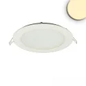 LED Downlight, rund, 12W, CRI90, IP42, ultraflach, blendungsreduziert, dimmbar, 3000K, weiß