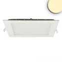 LED Downlight, eckig, 15W, CRI90, IP42, ultraflach, blendungsreduziert, dimmbar, 3000K, weiß