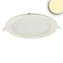 LED Downlight, rund, 18W, CRI90, IP42, ultraflach, blendungsreduziert, dimmbar, 3000K, weiß