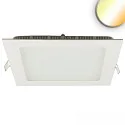 LED Downlight, eckig, 300mm, 24W, Colorswitch 3000|3500|4000K, IP42, ultraflach, dimmbar, weiß
