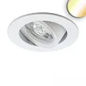 LED Einbauleuchte SLIM68, rund, 6W|6W, 24V DC, 2700-5700K, IP40, weiß