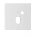 Cover Aluminium eckig für Wandeinbauleuchte SYS-WALL68 mit PIR Sensor, IP54, weiß