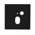 Cover Aluminium eckig für Wandeinbauleuchte SYS-WALL68 mit PIR Sensor, IP54, schwarz