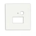 Cover Aluminium eckig für Wandeinbauleuchte SYS-WALL68 mit PIR Sensor, IP54, weiß