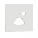 Cover Aluminium eckig für Wandeinbauleuchte SYS-WALL68 mit PIR Sensor, IP54, weiß