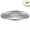 floor recessed luminaire ROUND Ø 55MM 10° rigid, passable, excl. LED driver IP67, silver 