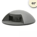 LED Bodeneinbaustrahler 1SIDE, IP67, rund, Ø 6cm, 1-fach, 12-24V (exkl. BG), 3W  3000K 40lm 1x60°, schwarz