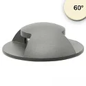 LED Bodeneinbaustrahler 2SIDE, IP67, rund, Ø 6cm, 2-fach, 12-24V (exkl. BG), 3W 3000K 50lm 2x60°, schwarz