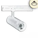 LED 3-Phasen Spot-Strahler, IP20, 24W, fokussierbar 20°-55°, CRi>90, kardanisch, schaltbar, 3000K 1900lm, weiß matt