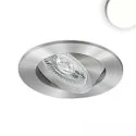 LED Einbauleuchte SLIM68 MINI AMP, rund, 8W, 24V DC, 4000K, IP40, Alu gebürstet