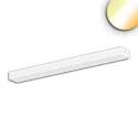 LED Langfeld-Systemleuchte, IP40 IK10, 150x12cm, 45W, ColorSwitch 3000-5700K 5500lm 100°, blendungsreduziert, dimmbar, weiß