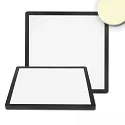 ceiling luminaire SLIM300 up / down, square IP44, black 