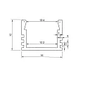 LED Montageprofil MAXI-AB V2, Aluminium, 200cm, schwarz RAL9005