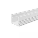 LED Montageprofil MAXI-AB V2, Aluminium, 200cm, weiß RAL9010