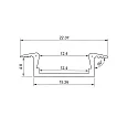 ISOLED LED Einbauprofil MINI-EB V2, Aluminium, 200cm