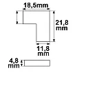 ISOLED corner connector K2-210 - FLEXSTRIPE 1.0CM 2-pole