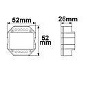 ISOLED Funk-Dimmer SYS-PRO RF + Zigbee 3.0 Push, Ausgang 230V AC / Phasenschnitt wählbar (TRIAC), max. 360 VA