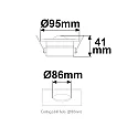 ISOLED Funk-Einbau-Sensor SYS-PRO PIR Bewegungsmelder + Heligkeitssensor mit Stand-By, Ausgang SYS-PRO / 0-10V, Ø 9.5cm, 230V AC