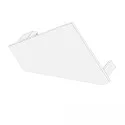 Zubehör für Profil CORNER18 - Endkappe EC110R, rechts, geschlossen, PVC, 1 Stk., weiß