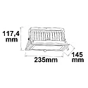 ISOLED LED Shop-Downlight BOX, 32W, ColorSwitch 3000|4000|6000K, 4600lm, IP65, dimmbar, schwenkbar, weiß