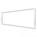 Zubehör für LED Panels 30.8x124.5cm - Aufbaurahmen, Höhe 7cm, steckbare Schnellmontage, weiß RAL 9016