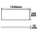 ISOLED LED Panel PROFESSIONAL LINE, IP42, 30.8x124.5cm, 36W 4000K 4550lm 120°, UGR<19 4H/8H, schaltbar, verkehrsweiß
