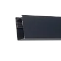 NV-Aufbauschiene TRACK48, IP44, 5cm hoch, 4-polig, magnetisch, inkl. Endkappen und Schutzcover, 200cm, schwarz