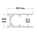 surface-mounted track TRACK48 SURFACE 4-pole, magnetic mounting, black