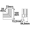 ISOLED Zubehör für NV-Trockenbauschiene TRACK48 - Eckschiene 90° horizontal, nicht stromführend, schwarz