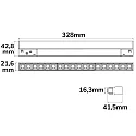 ISOLED LED Raster-Leuchte GRID LINE+ für NV-Schienensystem TRACK48, 48V DC, CRI90, UGR<19, DALI dimmbar, 18W 3000K 36°, schwarz