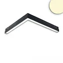 LED Eckleuchte 90° horizontal für NV-Schienensystem TRACK48, 48V DC, 20W 3000K 120°, CRI90, schaltbar, schwarz