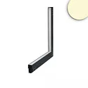 LED Eckleuchte 90° vertikal für NV-Schienensystem TRACK48, 48V DC, 20W 3000K 120°, CRI90, schaltbar, schwarz