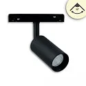 LED Schienenstrahler für NV-Schienensystem TRACK48, 48V DC, 16W, CRI90, UGR<19, schwenkbar, DALI dimmbar, 3000K 30°, schwarz