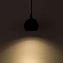 ISOLED LED Hängeleuchte BALL FOKUS für NV-Schienensystem TRACK48, 48V DC, 12W 3000K 60°, CRI90, schwenkbar, schaltbar, schwarz