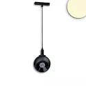 LED Hängeleuchte BALL FOKUS für NV-Schienensystem TRACK48, 48V DC, 12W 3000K 60°, CRI90, schwenkbar, DALI dimmbarschwarz