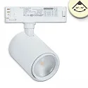 LED 3-Phasen Schienen-Strahler, fokussierbar 20°-70°, CRI92, kardanisch, dimmbar, 42W 3000K 4300lm, weiß matt