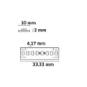 ISOLED LED Strip HEQ927 HIGH BRIGHT, IP20, 240 LED/m, 48V DC, 22W/m, CRi >90, 140lm/W, dimmbar, 5m Rolle / 1cm, 2700K 2350lm/m