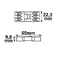 ISOLED plug-in connector 0.5-2.5MM², MAX. 250V/10A 3-pole, wired through