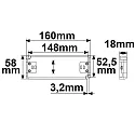 ISOLED LED driver IP20 - 48V - 0-60W SELV flat, voltage constant, switchable