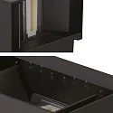 ISOLED LED Außenwandleuchte UP&DOWN, IP65, 2x 5W 3000K, Abstrahlung 15-120° (getrennt verstellbar), schaltbar, Aluminium, schwarz