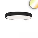 LED Deckenleuchte RUND, IP42, Ø 80cm, 60/70W (multi) 2700/3000/4000K (CCT Switch) 8200lm, UGR<19 2H, dimmbar, schwarz