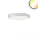 LED Deckenleuchte RUND, IP42, Ø 40cm, 20/30W (multi) 2700/3000/4000K (CCT Switch) 3400lm, UGR<19 2H, dimmbar, weiß