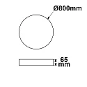 ISOLED LED Deckenleuchte RUND, IP42, Ø 80cm, 60/70W (multi) 2700/3000/4000K (CCT Switch) 8200lm, UGR<19 2H, dimmbar, weiß