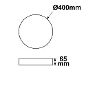 ISOLED LED Hängeleuchte RUND, IP42, Ø 40cm, 20/30W (multi) 2700/3000/4000K (CCT Switch) 2400/3600lm, UGR<19 2H, dimmbar, exkl. Kabel