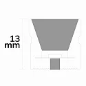ISOLED fully siliconised LED strip NEON930 B13H13 2-pole